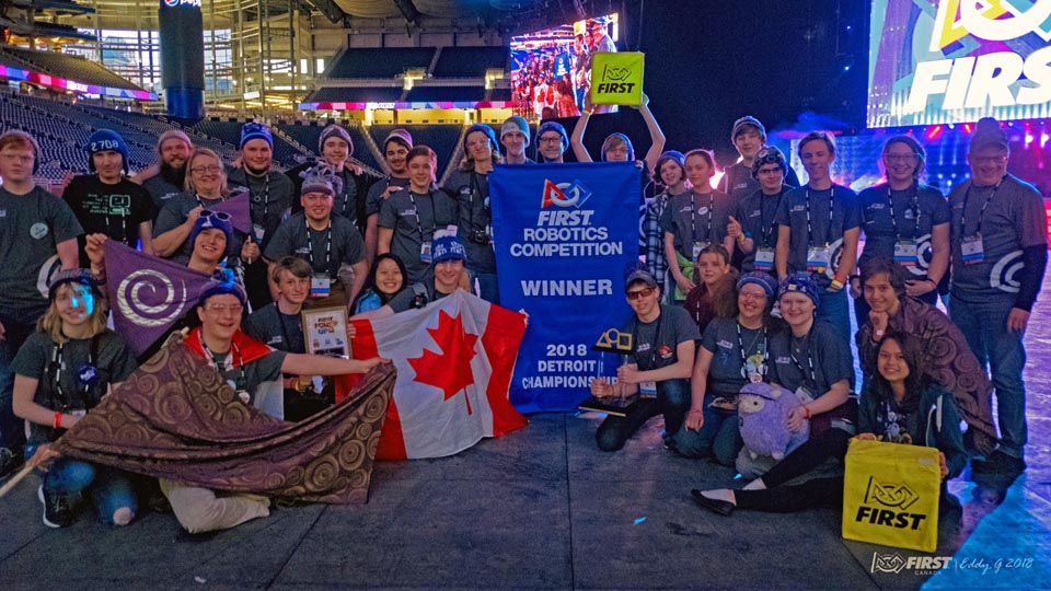 Team photo at Ford Field, Detroit